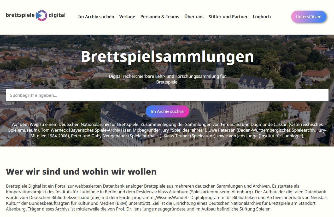 2020 — Lehr- und Forschungsdatenbank für Brettspiele